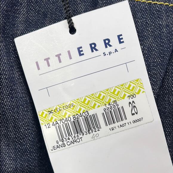 NEW Fiorucci 31, 12 Skinny Blue Jeans Made in Italy (FLAWS) - Picture 8 of 16